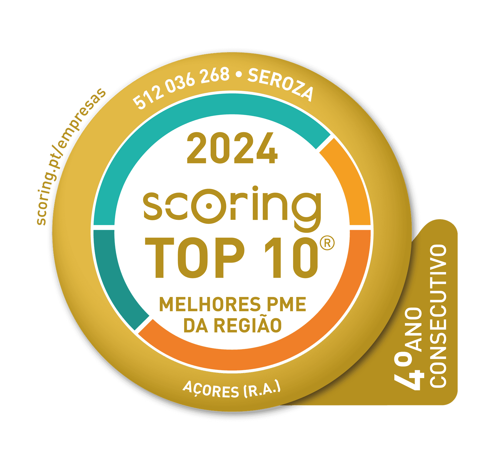 Selo TOP 10 2024 — SEROZA, LDA