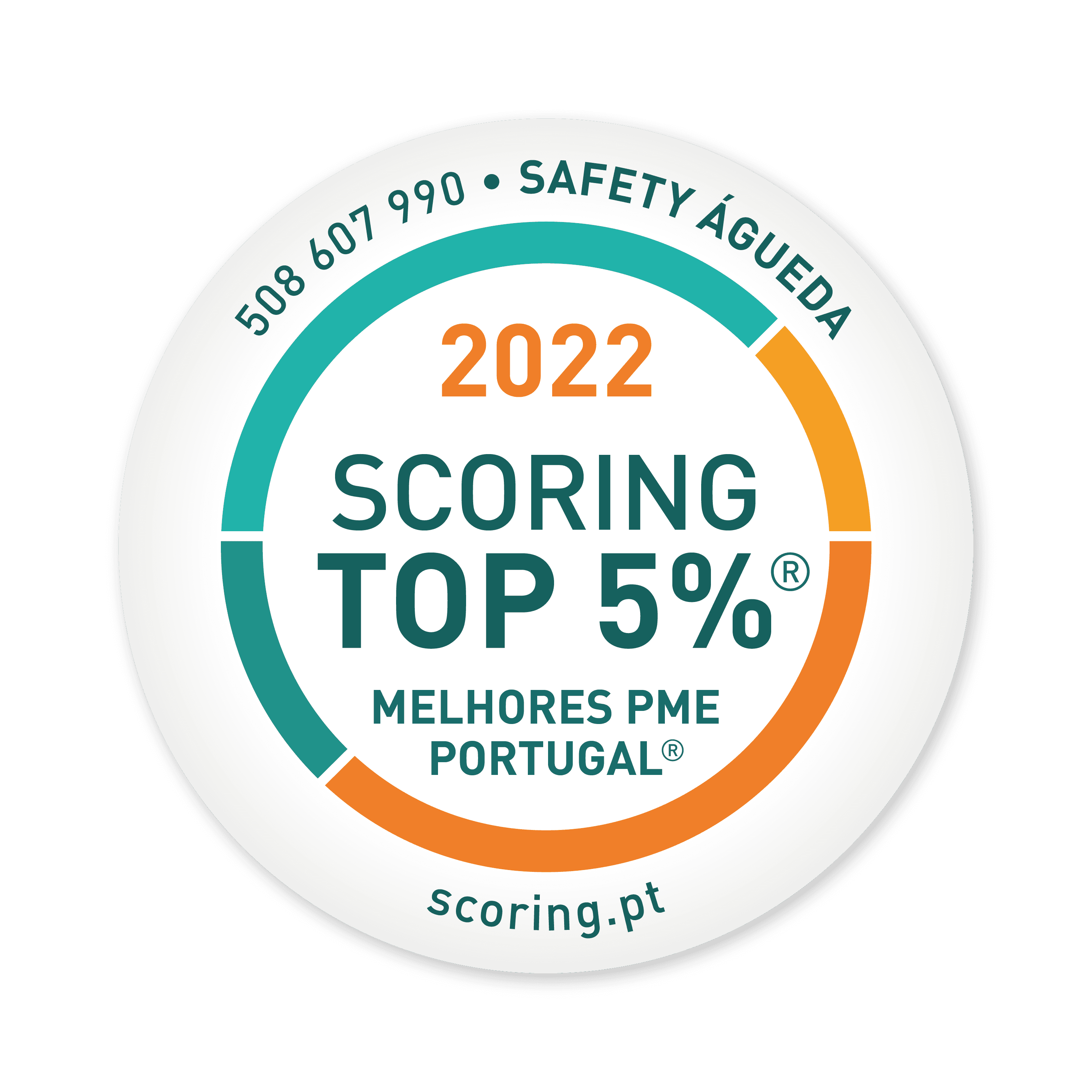 Selo TOP 5% 2022 — SAFETY ÁGUEDA - MATERIAIS DE INCÊNDIO, S.A.