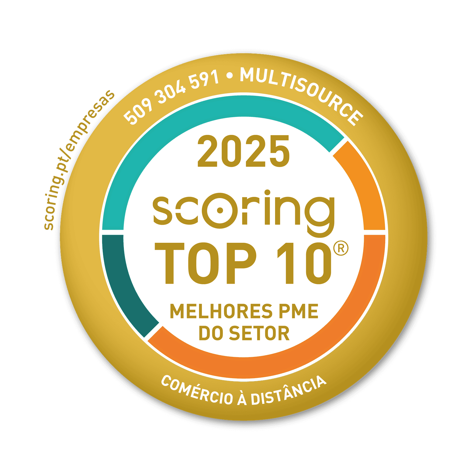 Selo TOP 10 2025 — MULTISOURCE, LDA