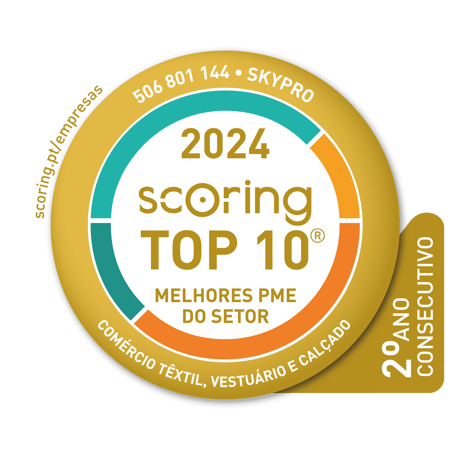 Selo TOP 10 2024 — SKYPRO, S.A.