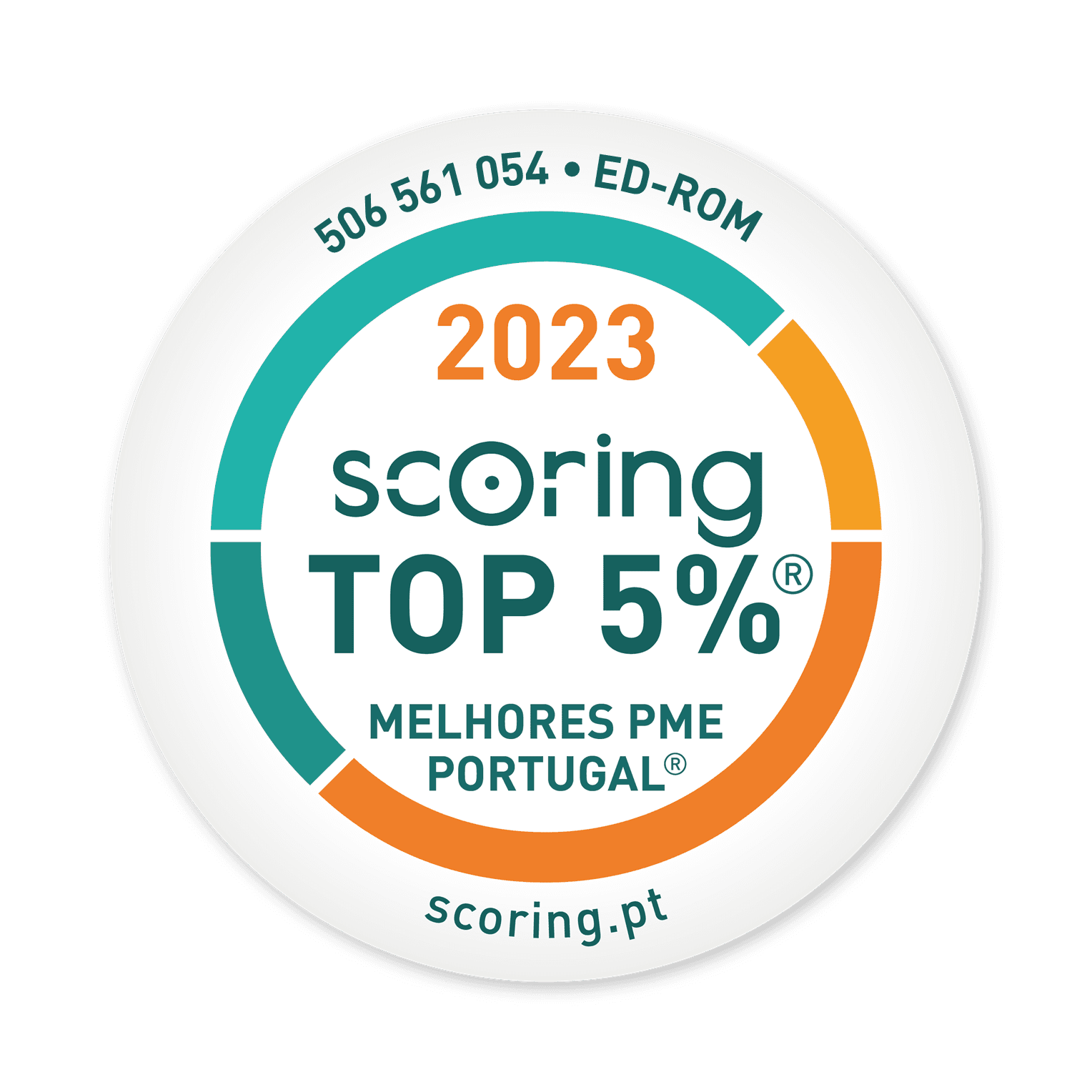 Selo TOP 5% 2023 — ED-ROM - PRODUÇÃO DE CONTEÚDOS MULTIMÉDIA, LDA