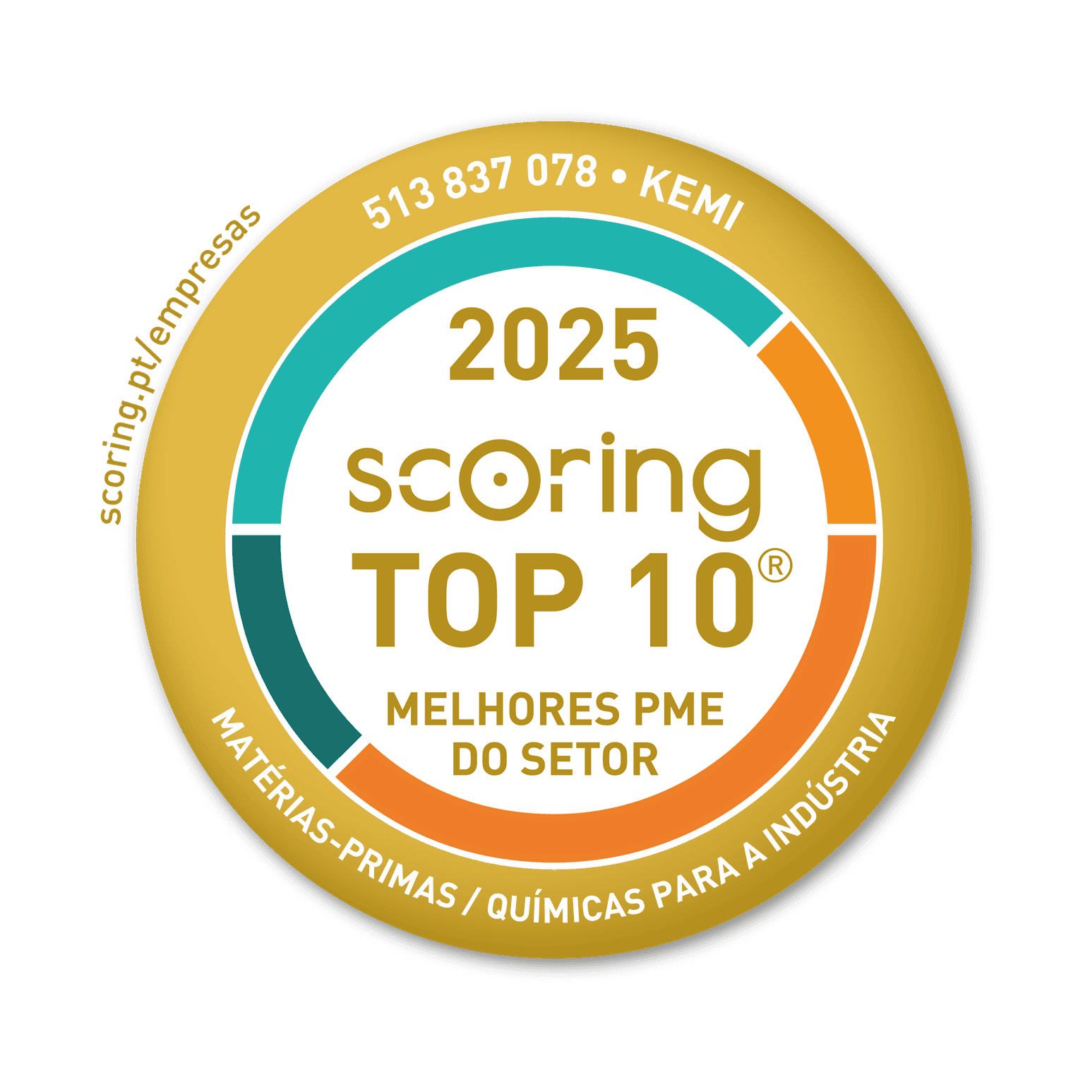 Selo TOP 10 2025 — KEMI - PINE ROSINS PORTUGAL, S.A.