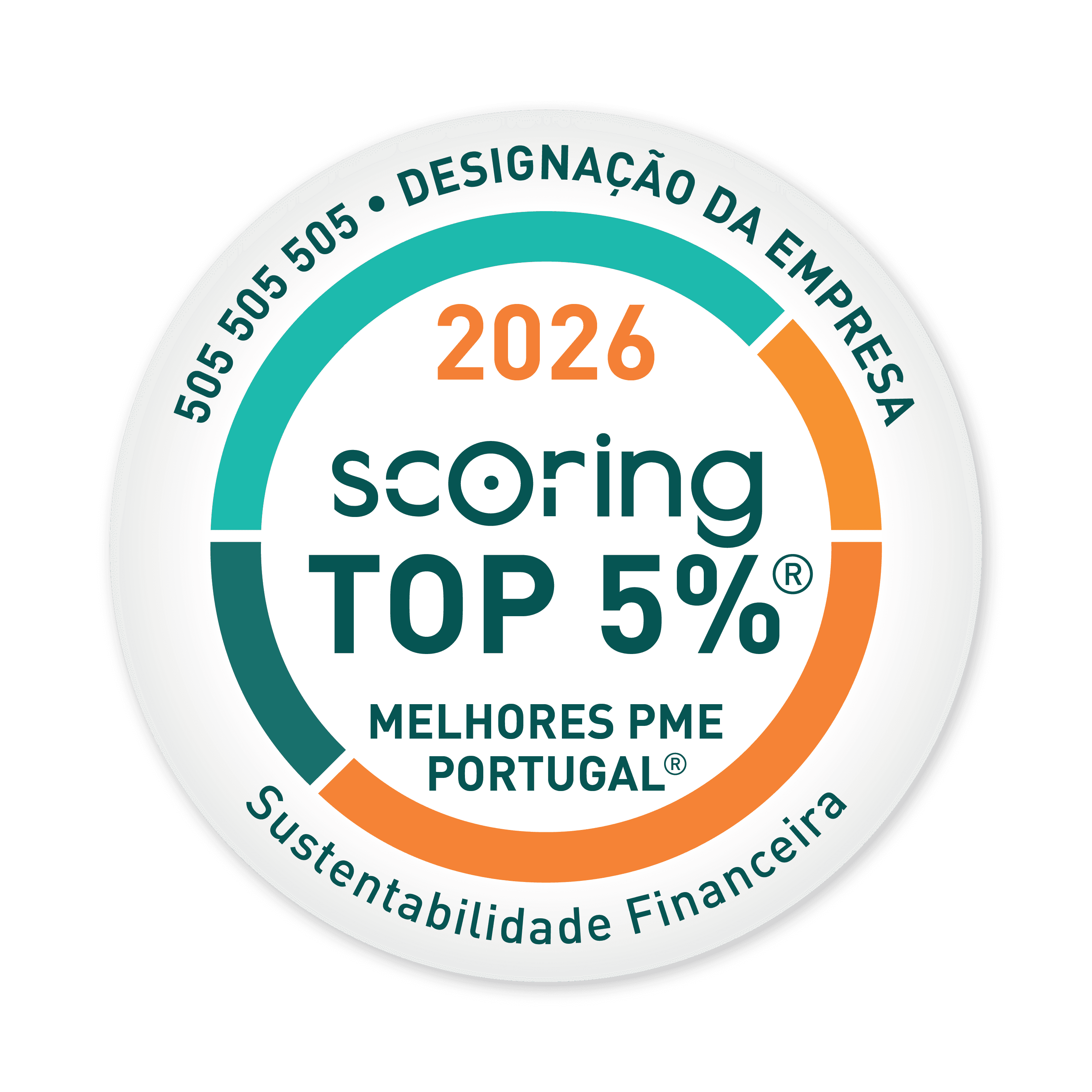 Selo TOP 5% Melhores PME Portugal