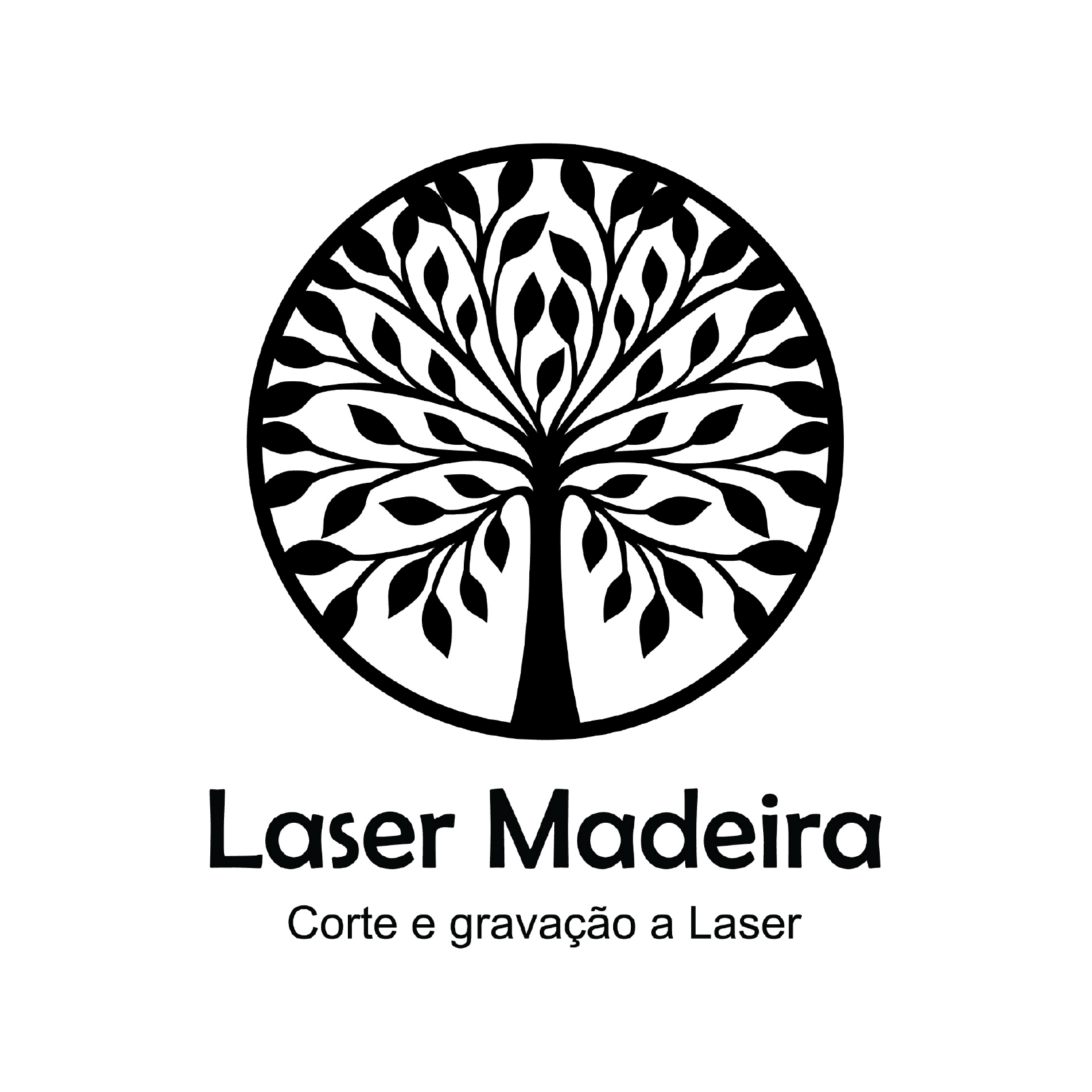 Logótipo LM - LASER MADEIRA - CORTE E GRAVAÇÃO A LASER, LDA